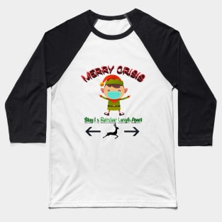 Merry Crisis Elf Baseball T-Shirt